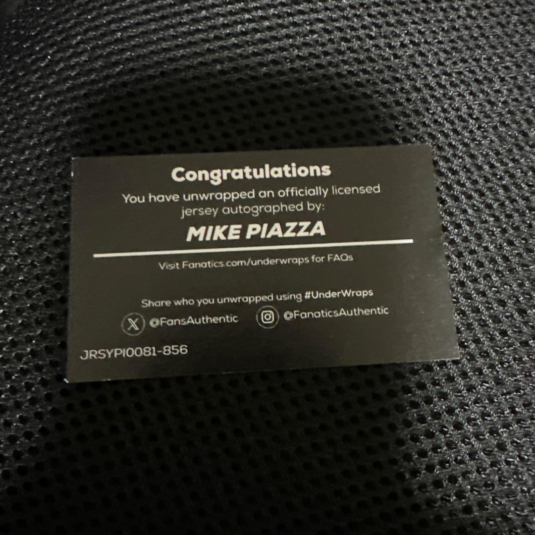 MIKE PIAZZA 直筆サイン入りジャージ UNDER WRAPS