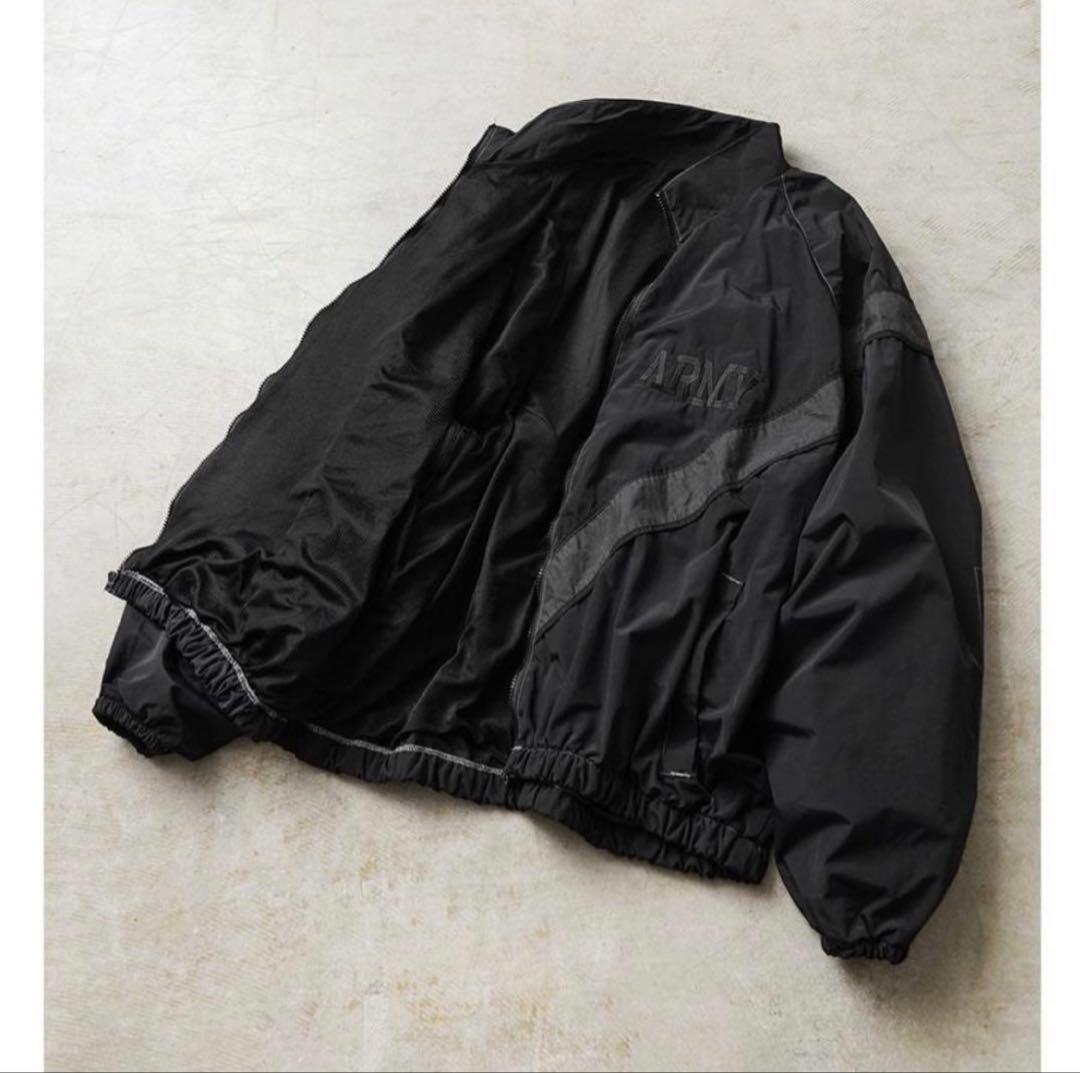 米軍 U.S.ARMY IPFU 黒染め ブラック ナイロンジャケット XXXL