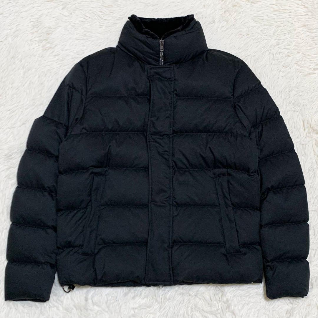 【未使用】ヘルノ ダウン ボンバージャケット アレンデール フェイクファ黒 48