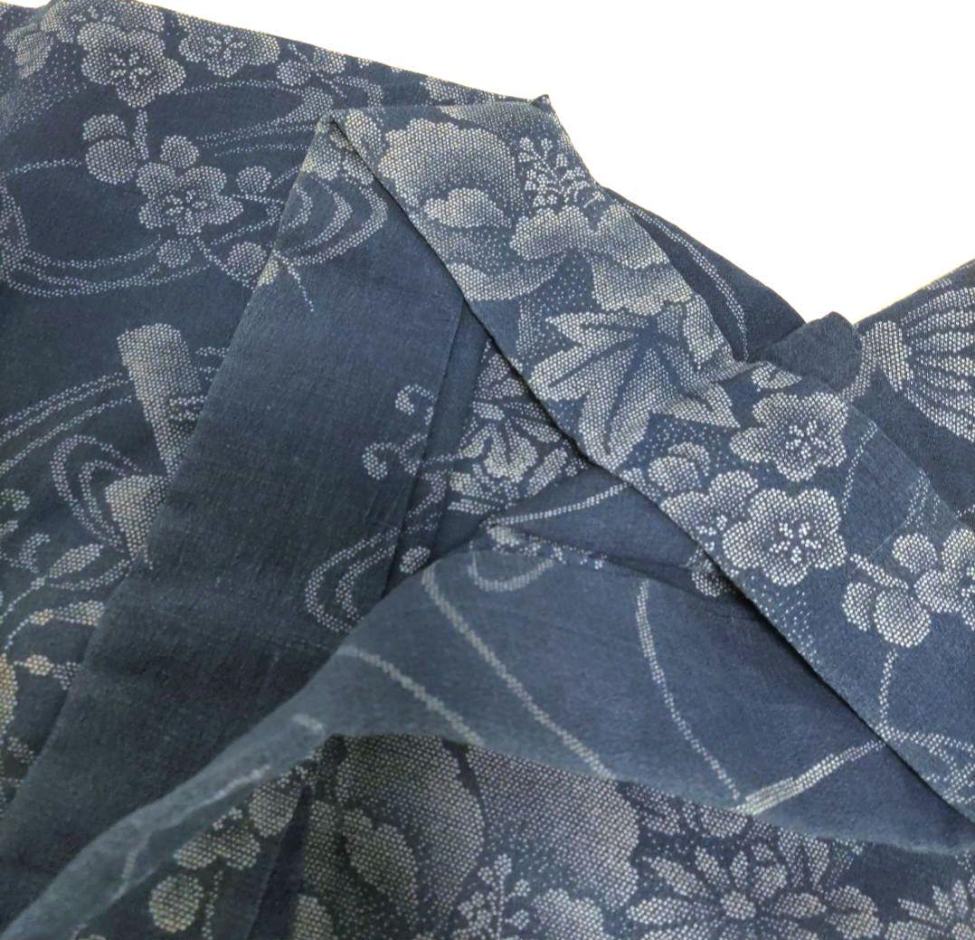 竺仙　浴衣　縮小紋中形