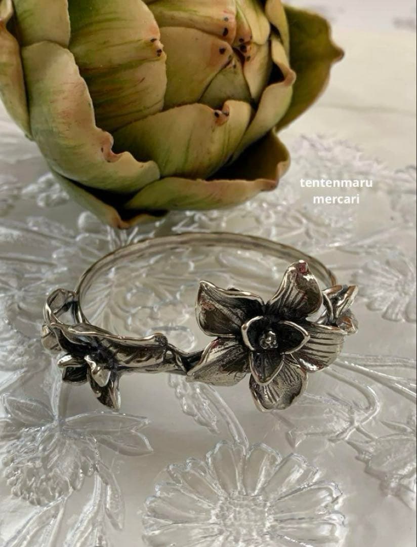 金*銀様 ☆新品☆銀座和光☆アンティーク調　SILVER800ナプキンリング☆2