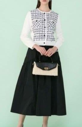 ANAYI アナイ　ツイードカーディガン 36