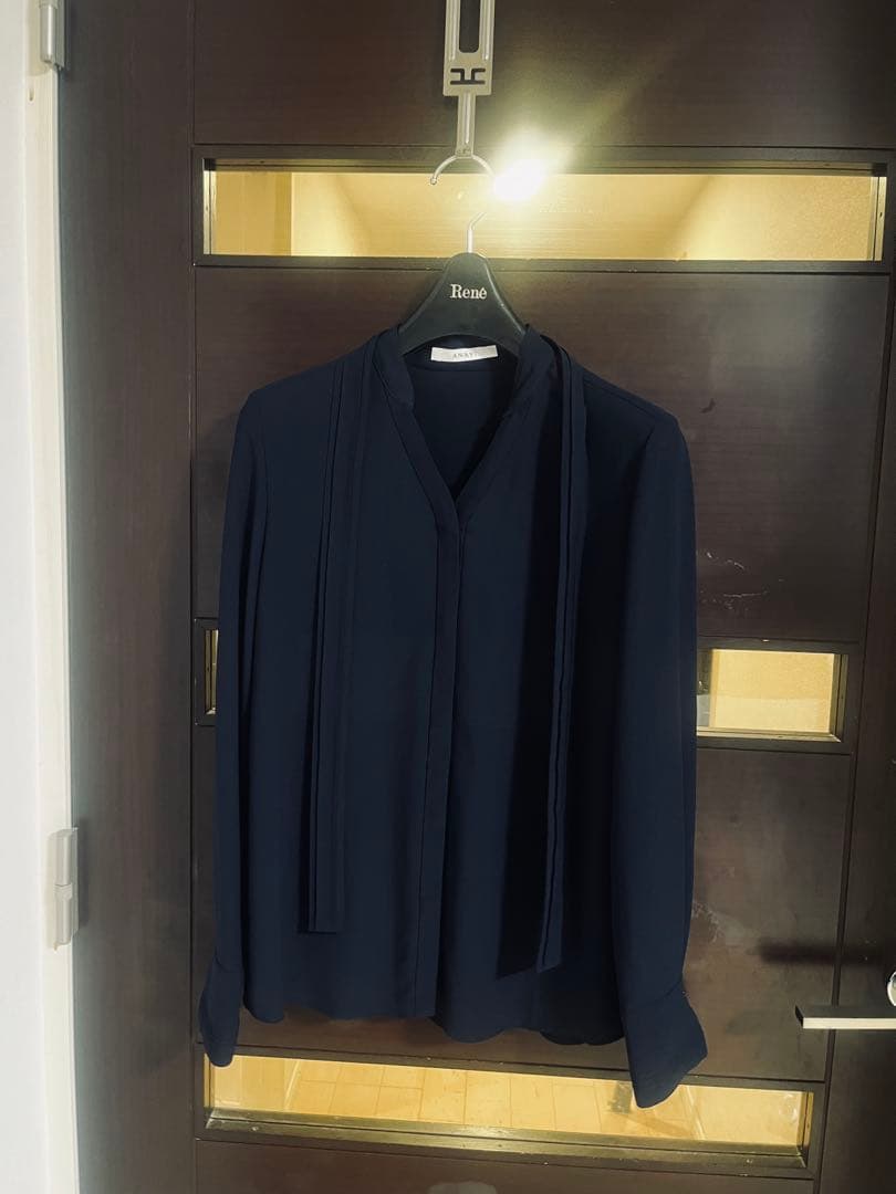 新品☆ ANAYI ジョーゼットボウタイブラウス/セオリー、23区、ロペ