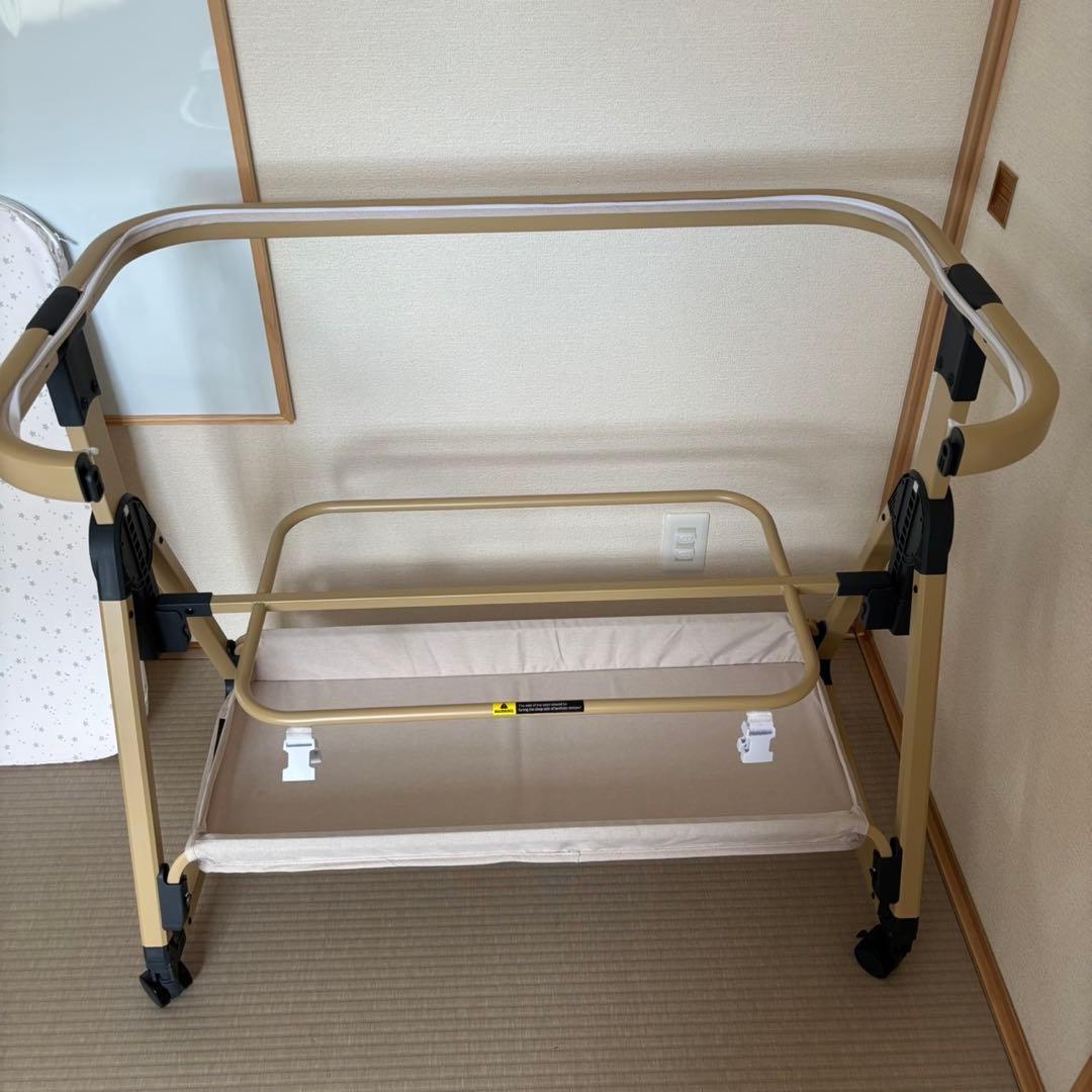 【美品】2025年最新モデル HZDMJ ベビーベッド カーキ