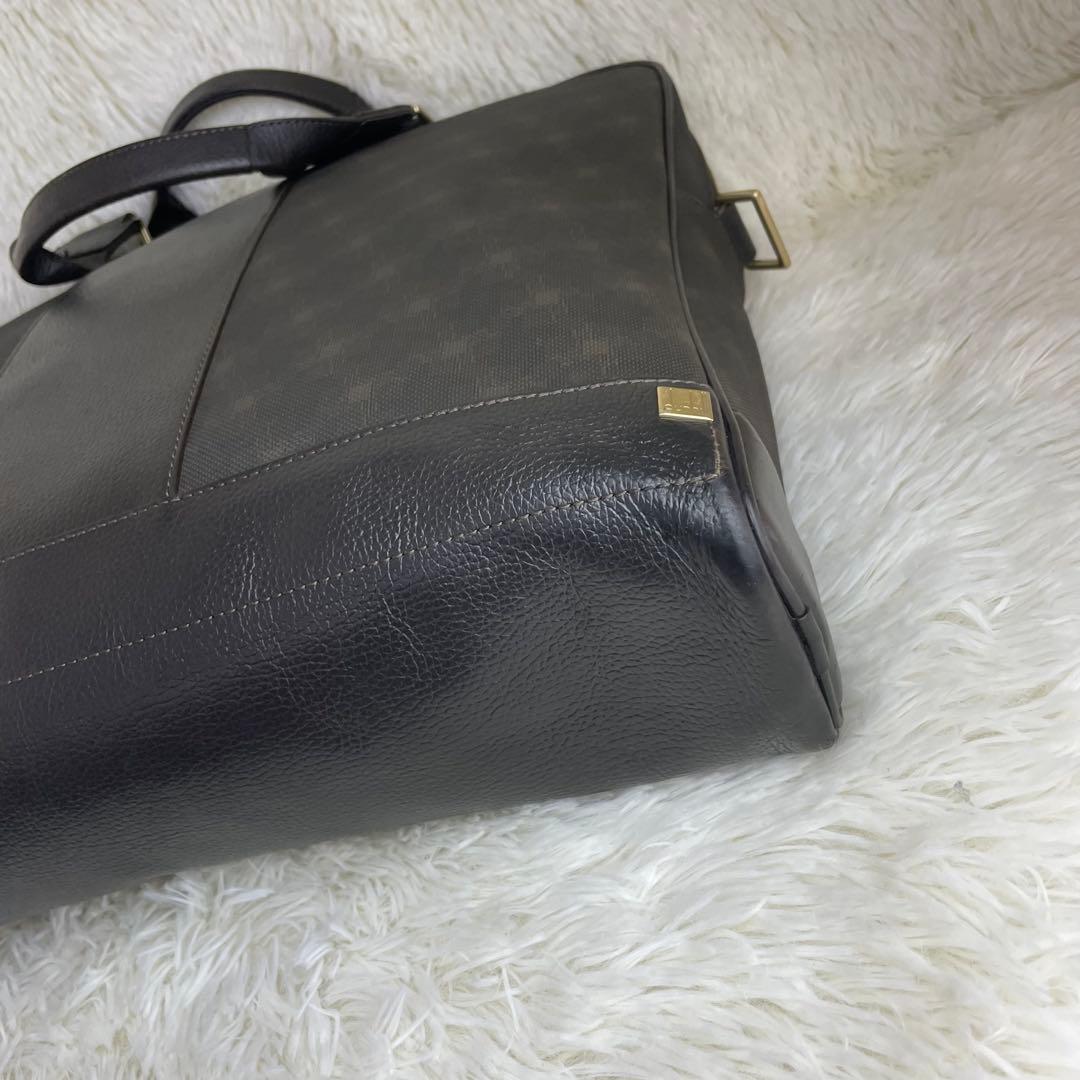 美品 ダンヒル ビジネスバッグ ブリーフケース 2way PVC レザー A4可