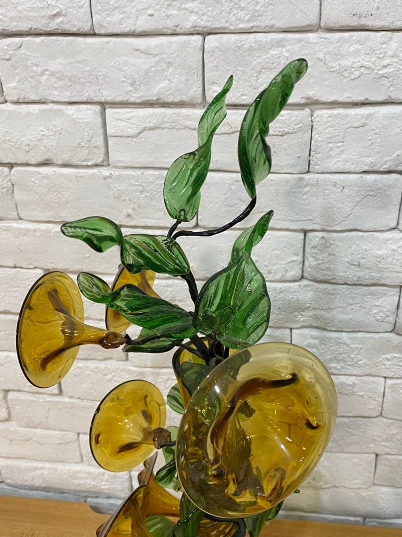 【東京都23区配送無料】ミッドセンチュリー　アートグラス　琉球ガラス　置物　花瓶