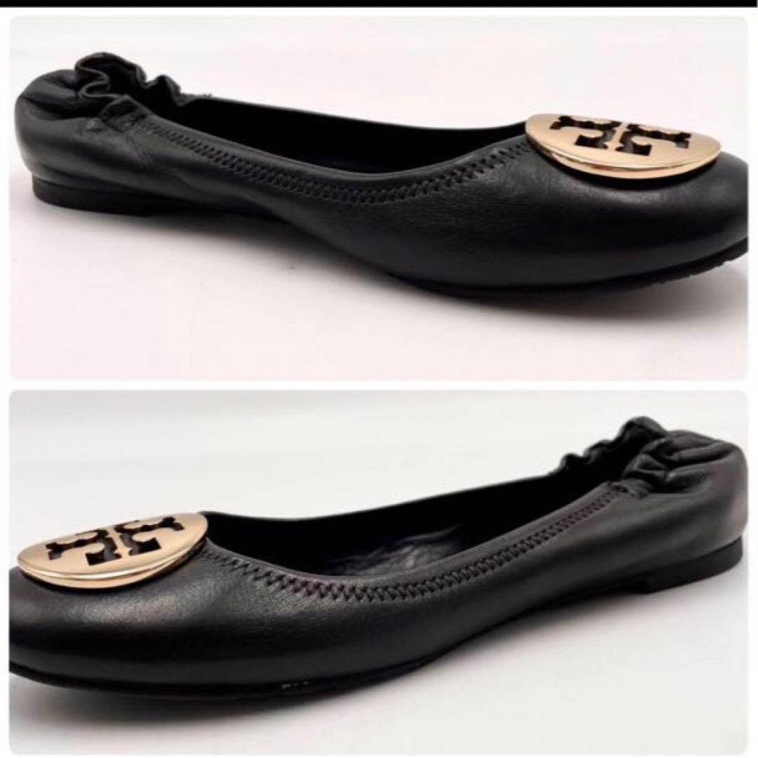 ☆美品☆トリバーチ パンプス バレーシューズ ブラック レディース 7 1/2M