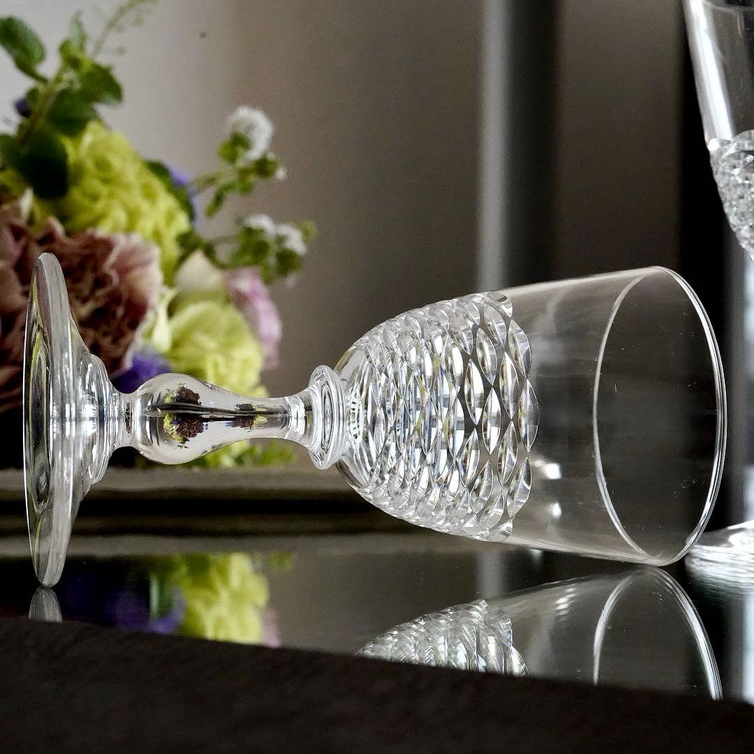 希少オールドバカラBACCARATゴンドール アペリティフ ワイングラス ペアB