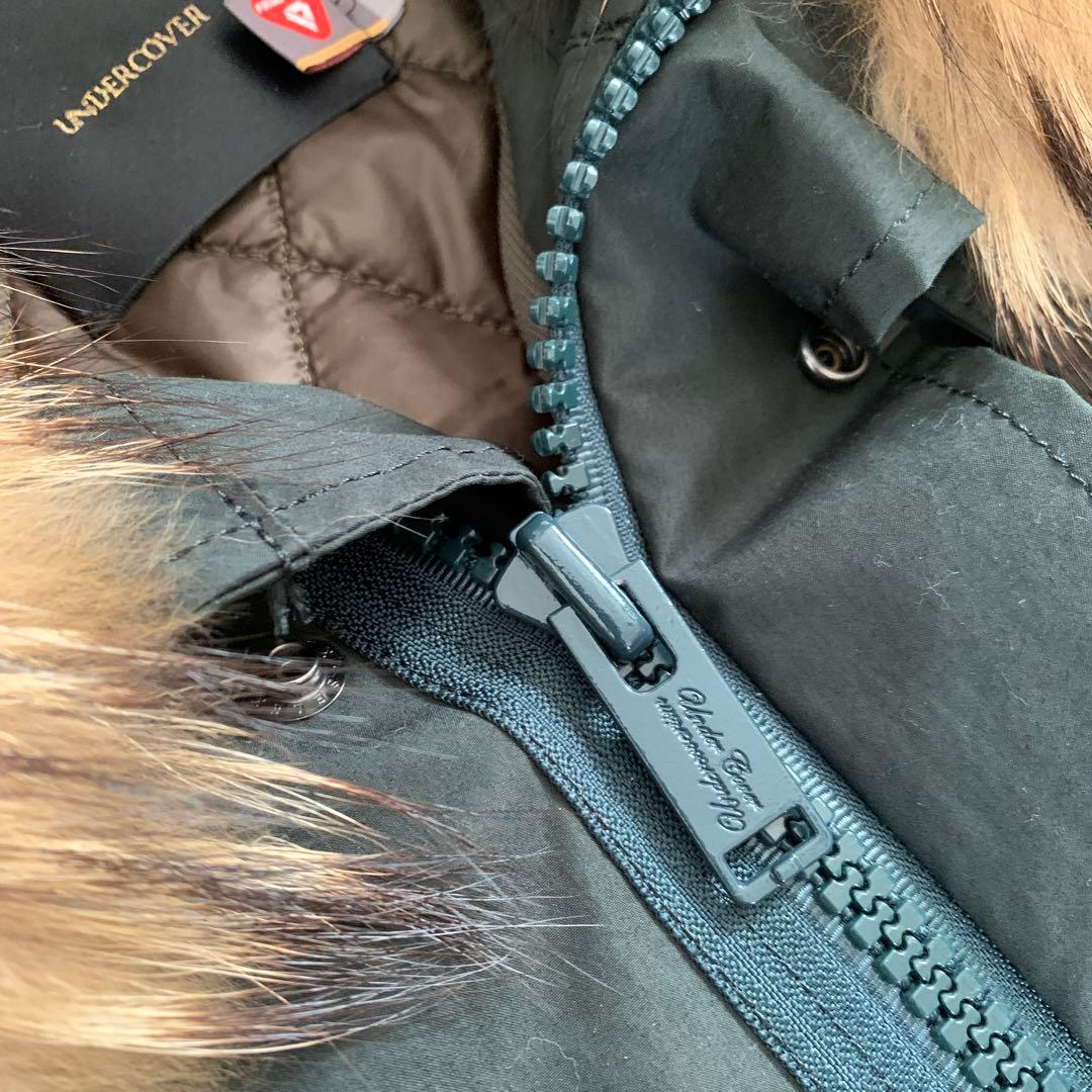 UNDERCOVER ファー付きダークグリーンモッズコート サイズ2