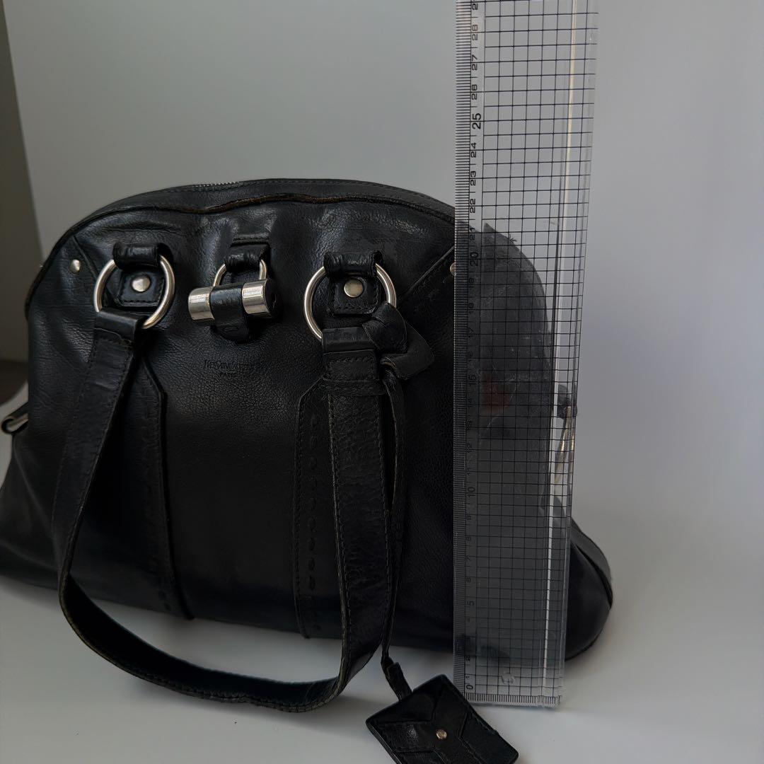 イヴ・サンローラン ミューズ パテント ショルダーバッグ