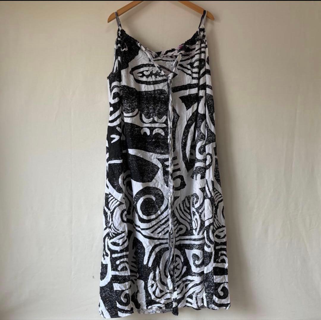 TAHITI ART MAOHI フラドレス ロング ワンピース XL 3XL