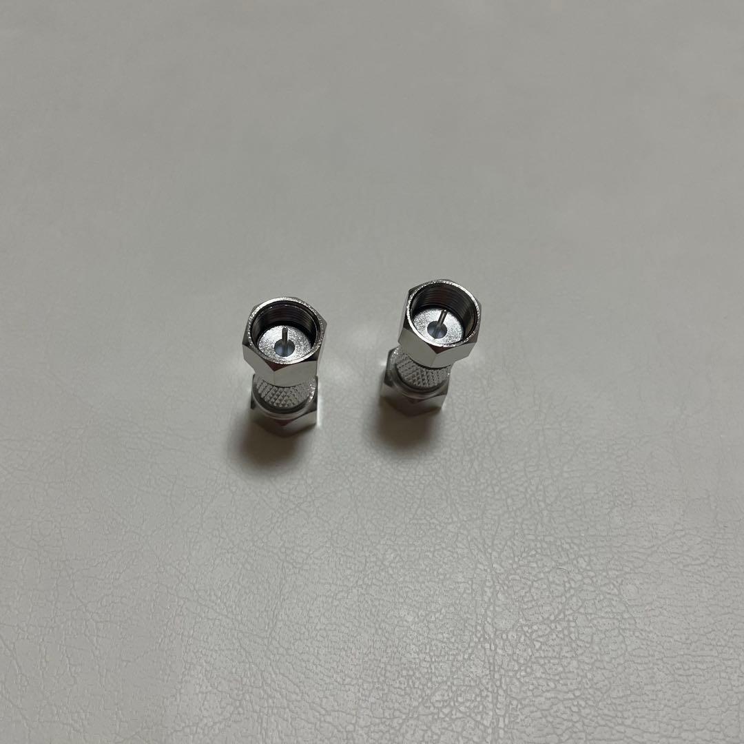 【2個セット】 同軸コネクター 同軸ケーブルアダプター