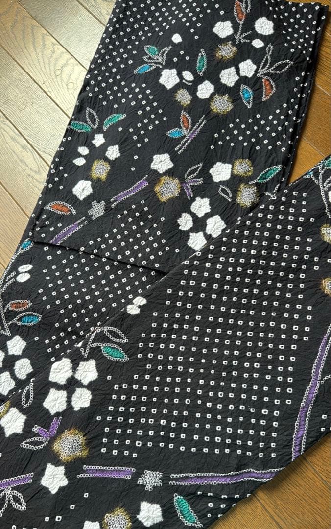 有松絞り　有松鳴海絞り　絞り浴衣　165cm 裄69cm