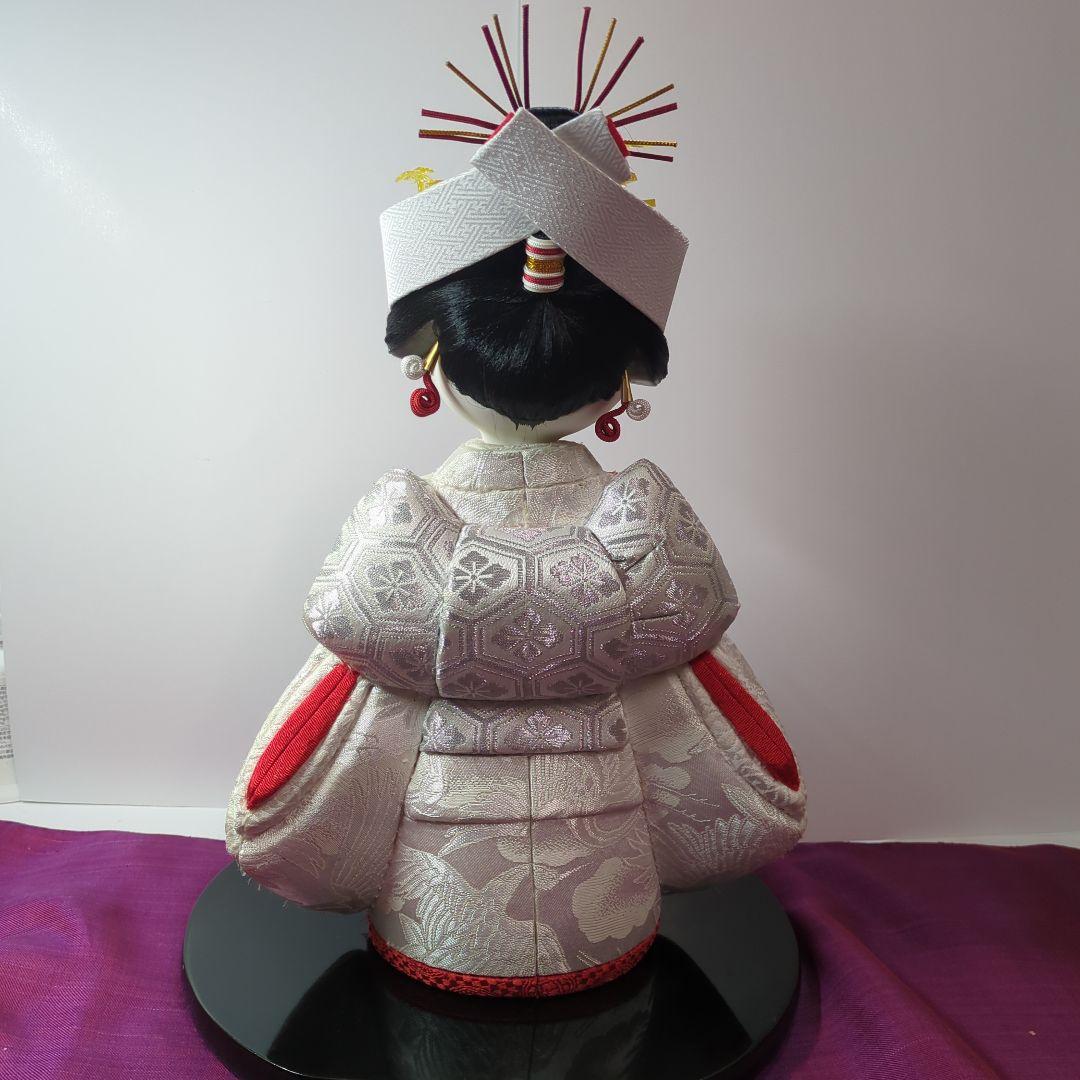 花嫁さん　木目込人形　 白赤衣装
