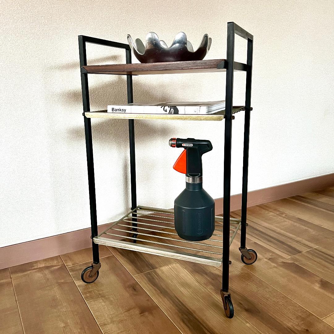 サイドテーブル オランダ製 ミッドセンチュリー キッチンワゴン カートワゴン