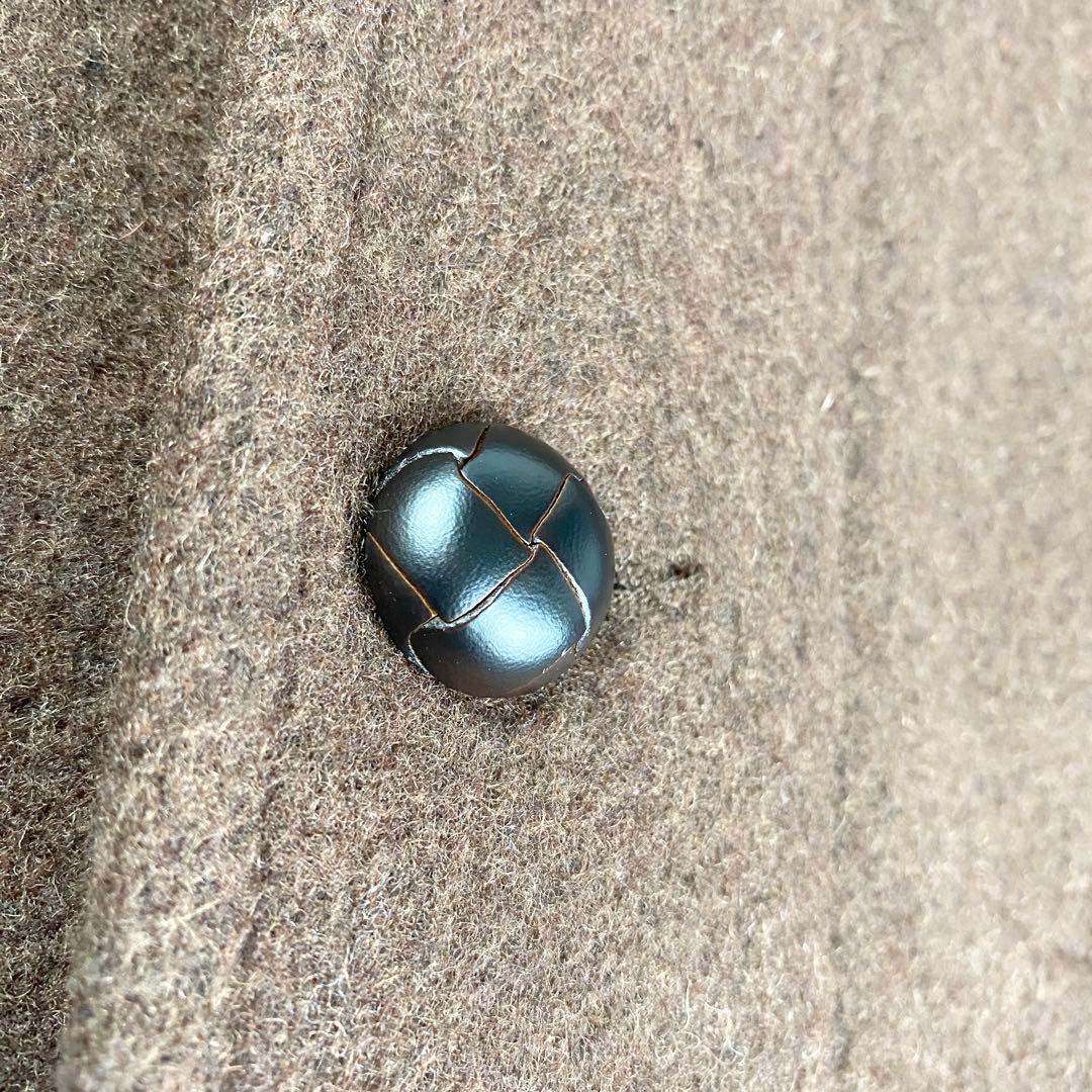 【極美品】ダントン ウールモッサ フードコート 2way 小さいサイズ 34 茶