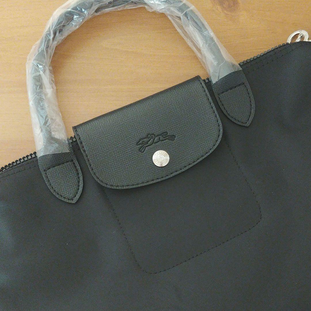 LONGCHAMP プリアージュ ショルダーバッグ M ブラック