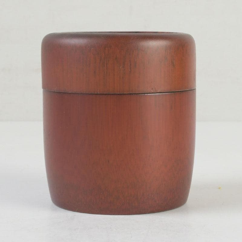 茶道具　漆塗　古竹　棗　時代箱付　V　9822