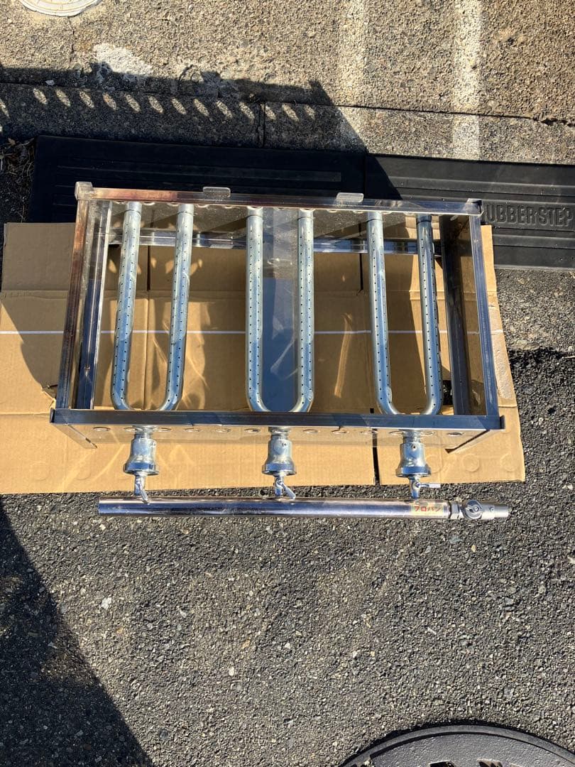 プロフ説明必読！LPガス式 3連 たこ焼き器