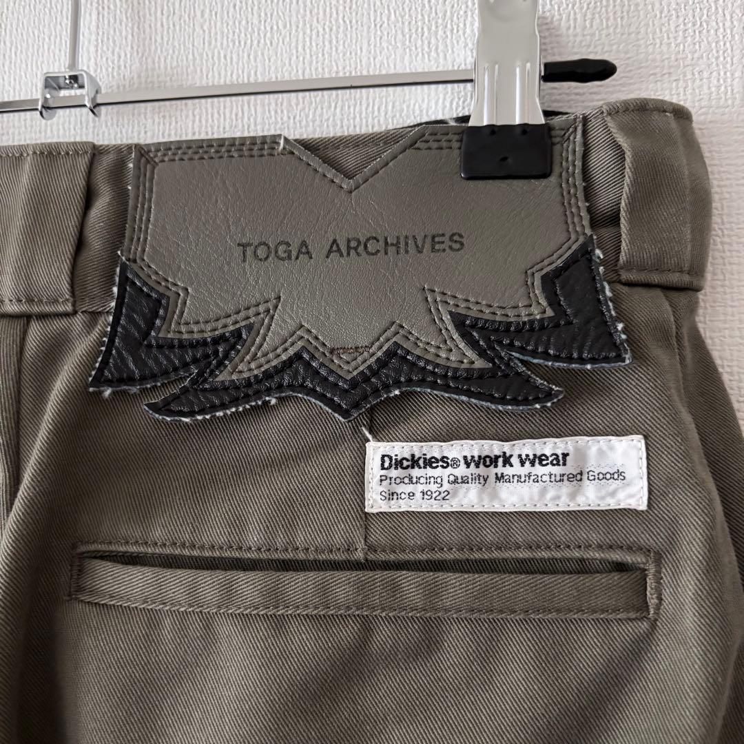 完売モデル TOGA × Dickies スタッズ ワイド パンツ