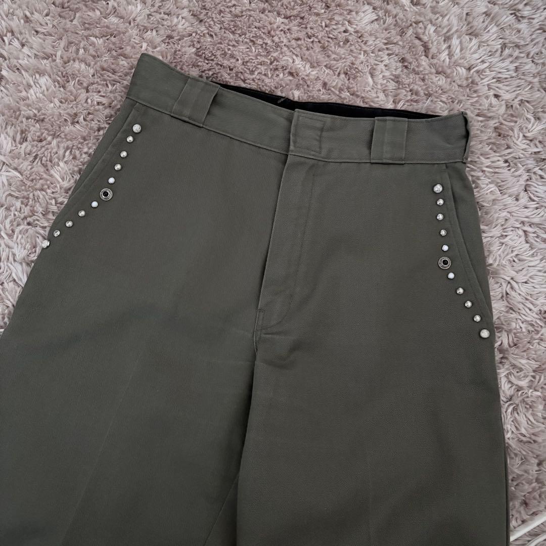 完売モデル TOGA × Dickies スタッズ ワイド パンツ