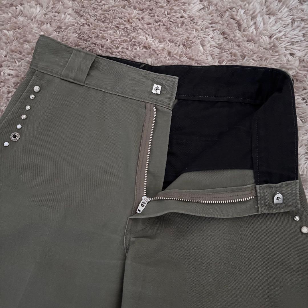 完売モデル TOGA × Dickies スタッズ ワイド パンツ