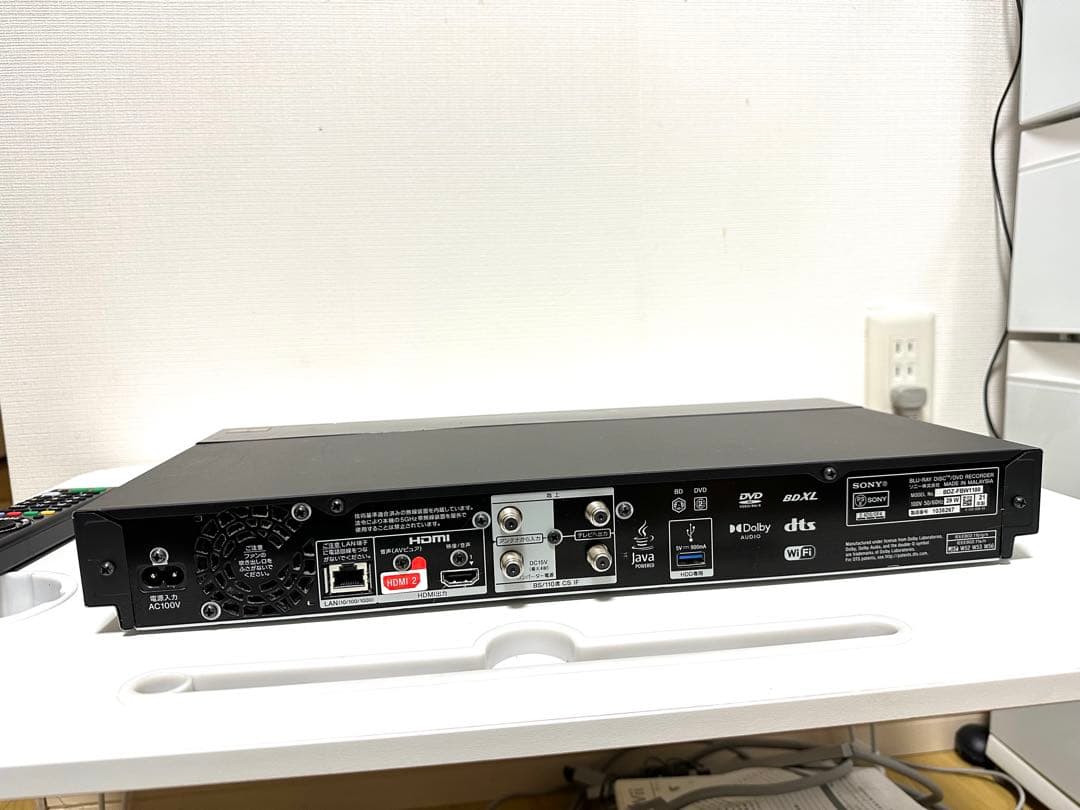 SONY DVDプレーヤー 本体・ケーブル付属 BLU-FBW1100 2021