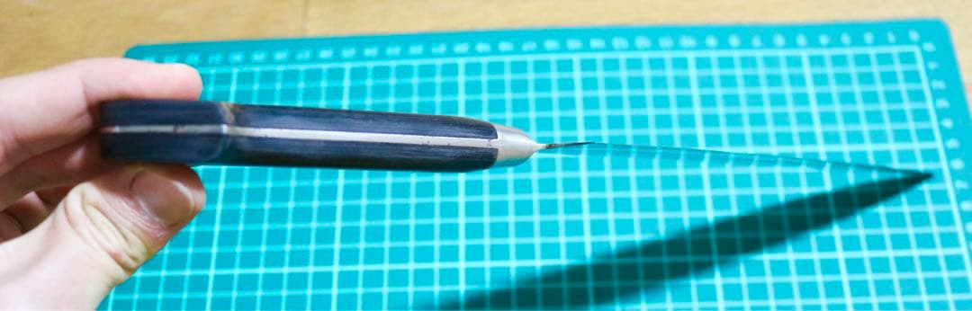 菊秀刃物店 勝平 ダマスカス 牛刀 包丁 刃渡り約21cm 研ぎ済み