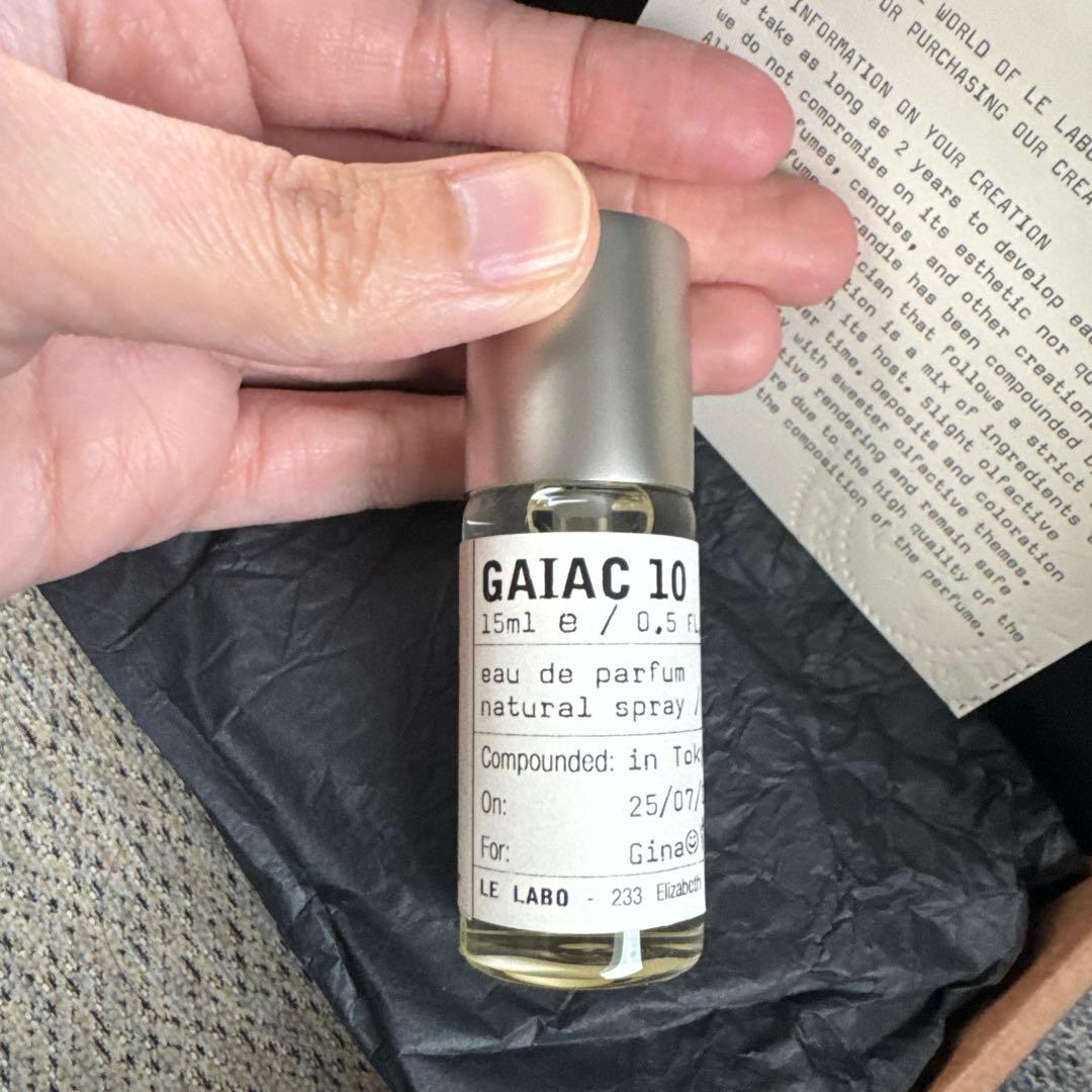 LE LABO GAIAC 10 15ml オードパルファム　サンプル付き