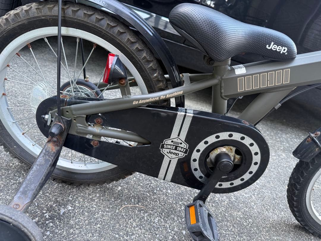 Jeep キッズバイク 16インチ JE-16G｜2022年2月購入サビあり／