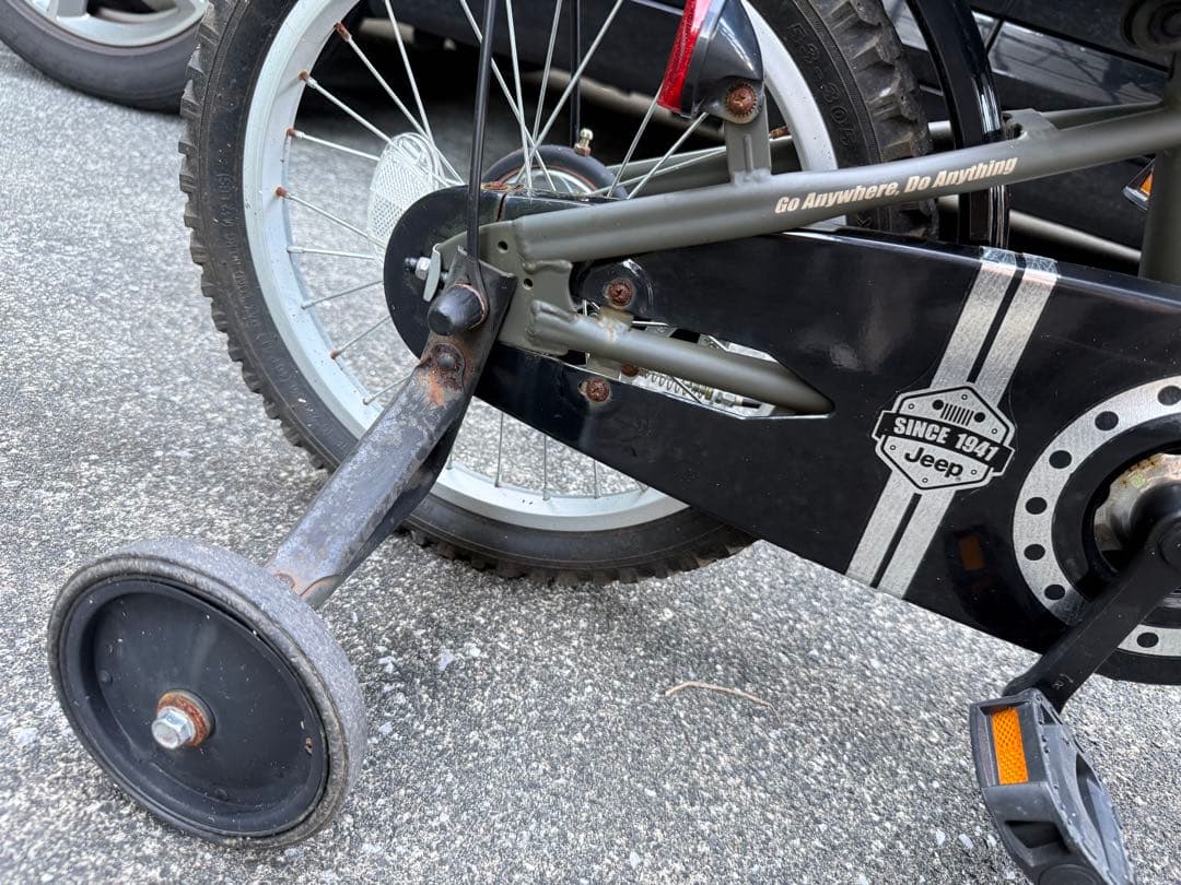 Jeep キッズバイク 16インチ JE-16G｜2022年2月購入サビあり／