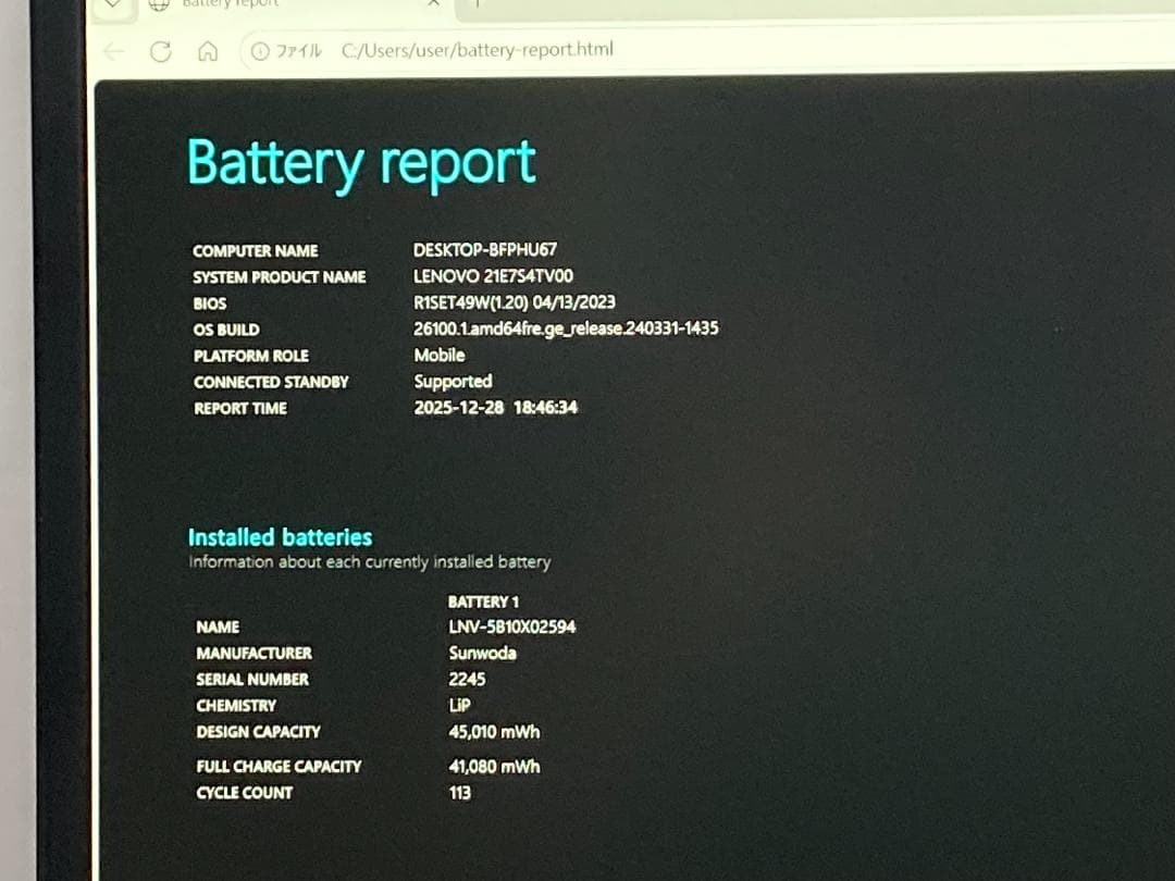 Lenovo E15 Gen4 第12世代i5 16GB 新品SSD512GB