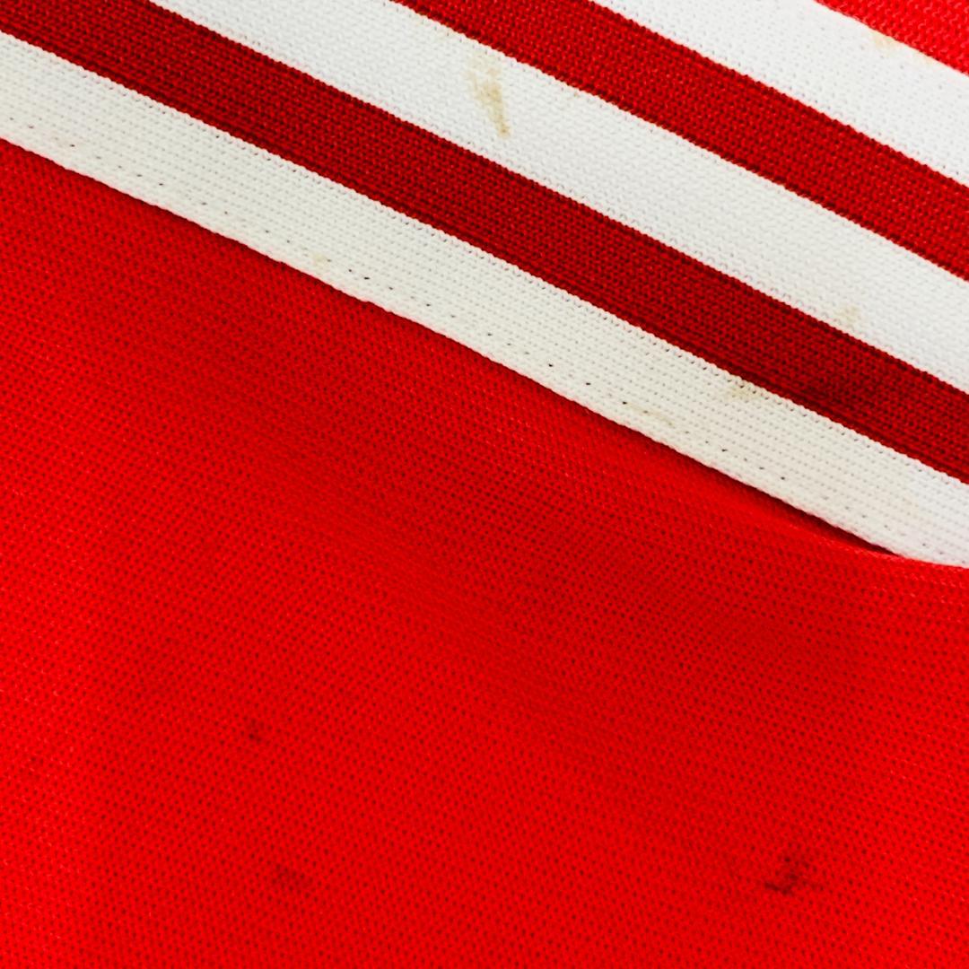 希少 保存◎ デサント製 adidas トラックスーツ 赤 日本製 70s後期