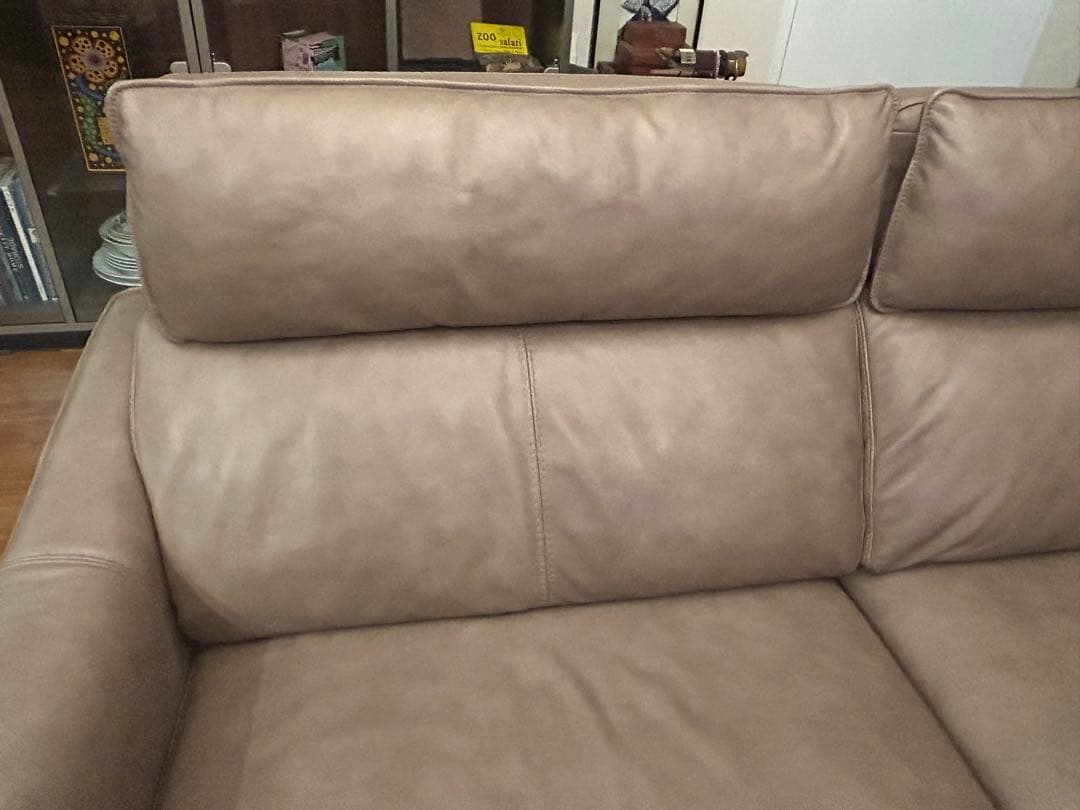 3人掛け電動リクライニングソファ ベージュ