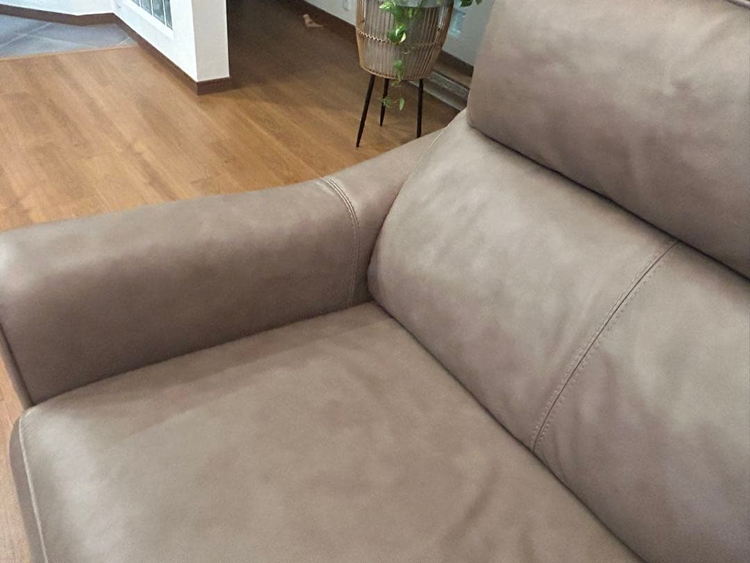 3人掛け電動リクライニングソファ ベージュ