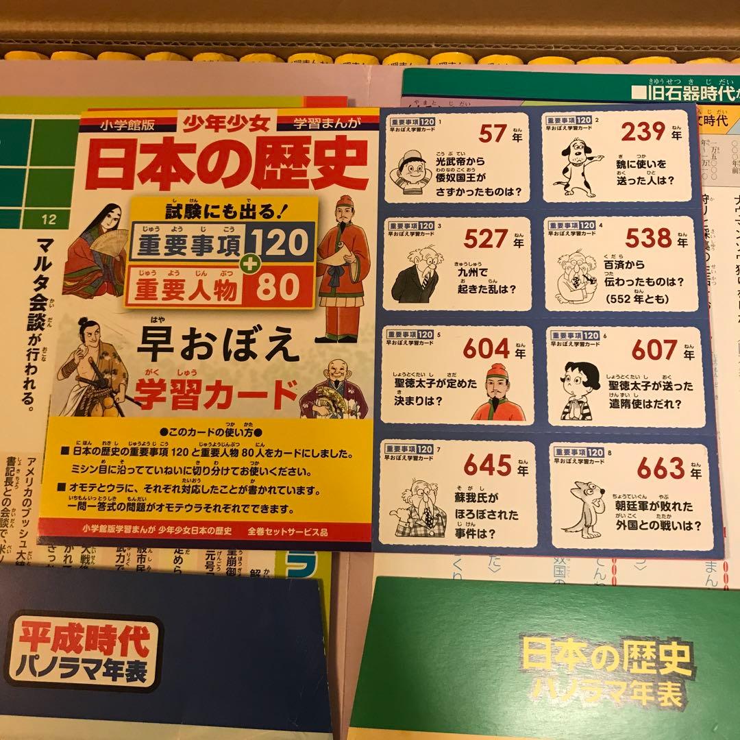 日本の歴史最新 24巻セット パノラマ年表付