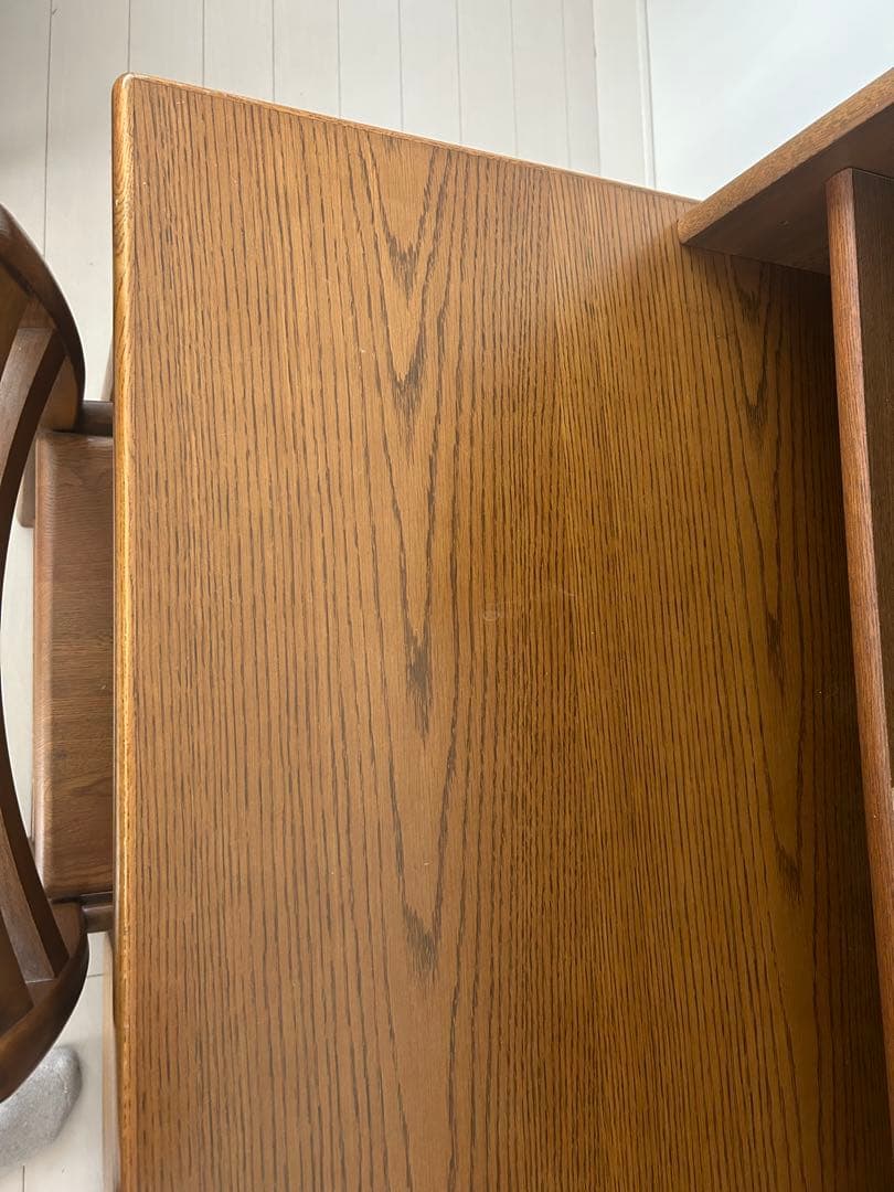 浜本工芸　学習机　本棚付き　袖机　フルセット　USED 皇室御用達　高級