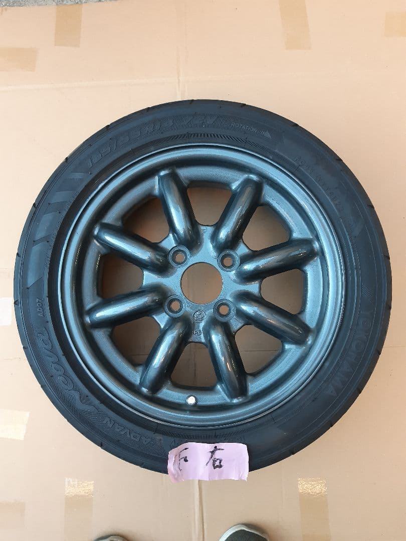 RSワタナベ&アドバンad07 4本セット&協永産業レデューラレーシングナット