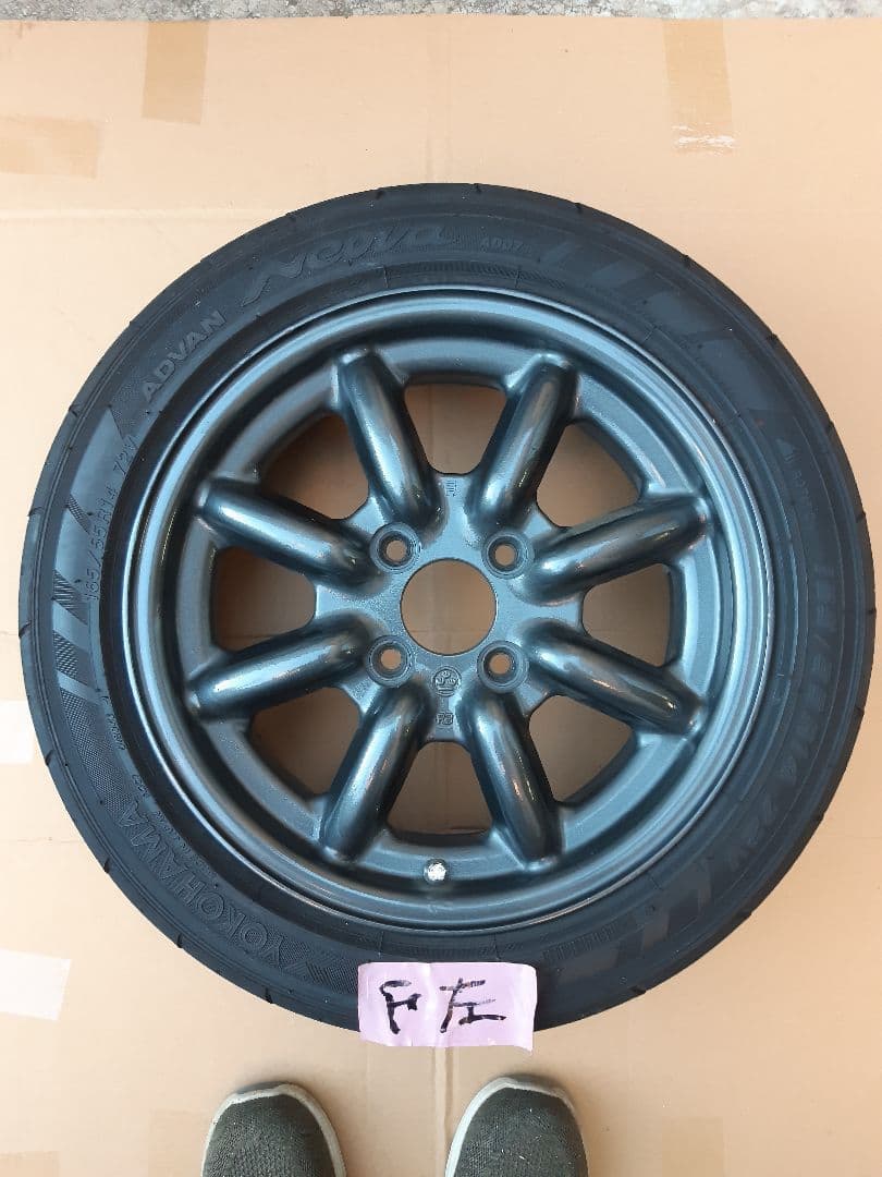 RSワタナベ&アドバンad07 4本セット&協永産業レデューラレーシングナット