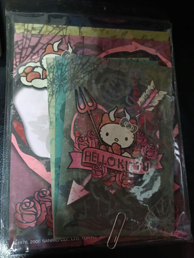 レア【2006年】デビルキティ　メモ帳　レターセット　KT