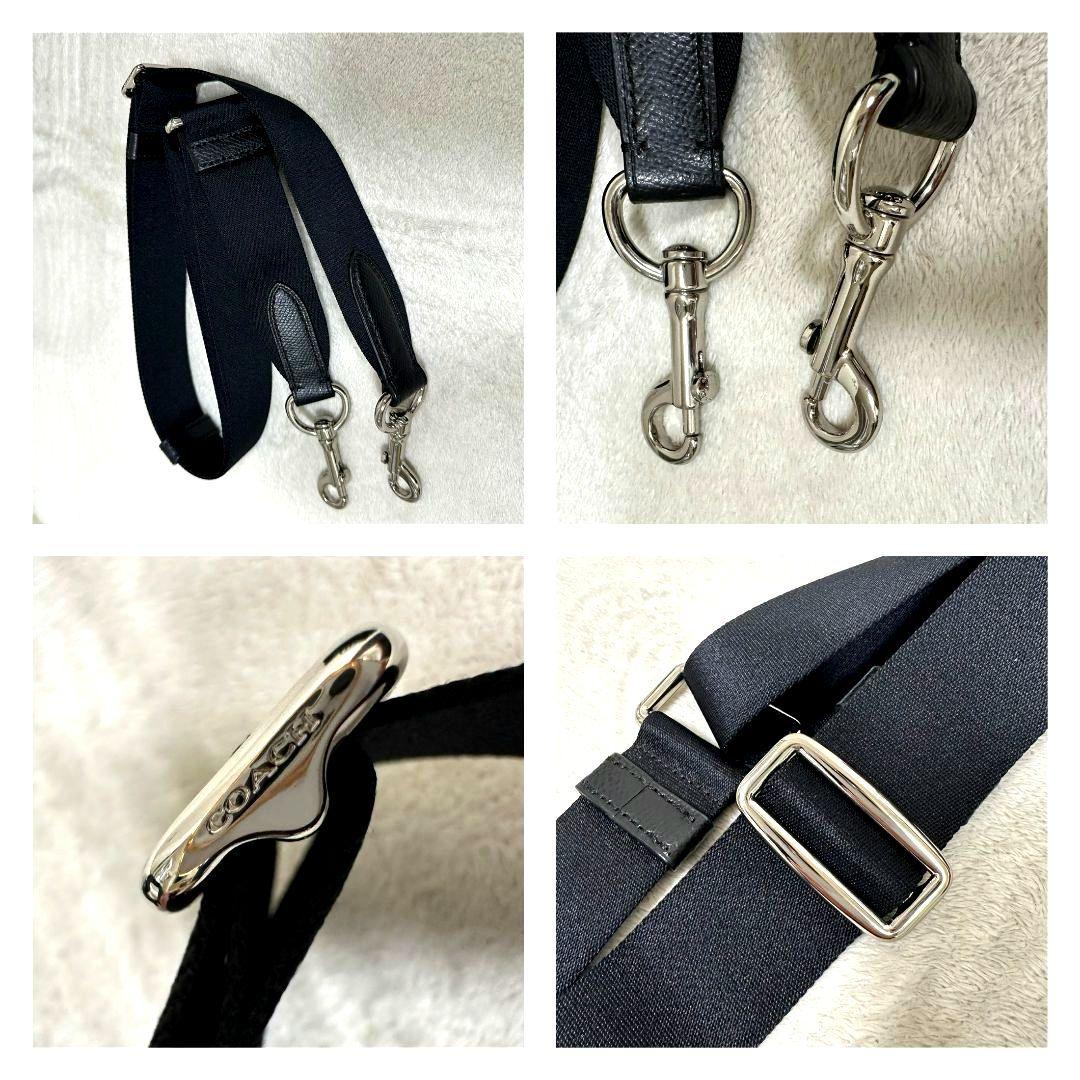 【極美品】COACH コーチ ビジネスバッグ 本革 レザー 2way ブラック