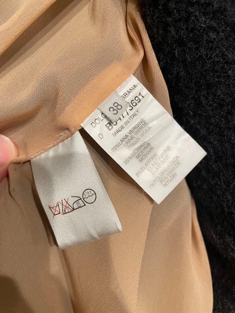 DOLCE & GABBANA アルパカコート　ドルチェアンドガッバーナ