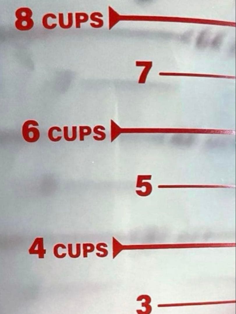 貴重！新品未使用✳︎Pyrex✳︎ガラス製✳︎計量カップ✳︎2㍑8cups