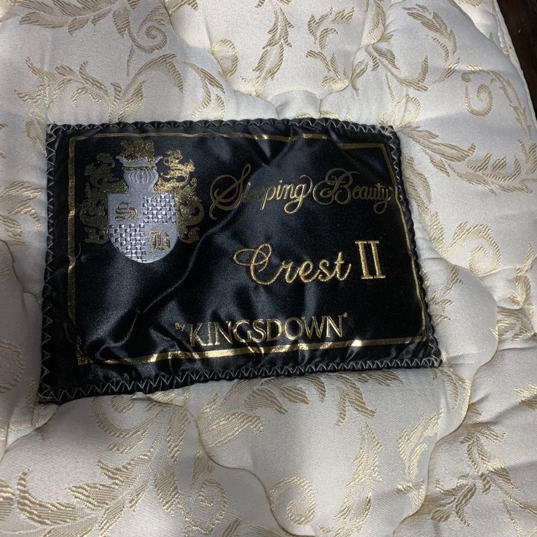 G048\" 現状品 KINGSDOWN ダブルサイズ ベッドフレーム マットレス