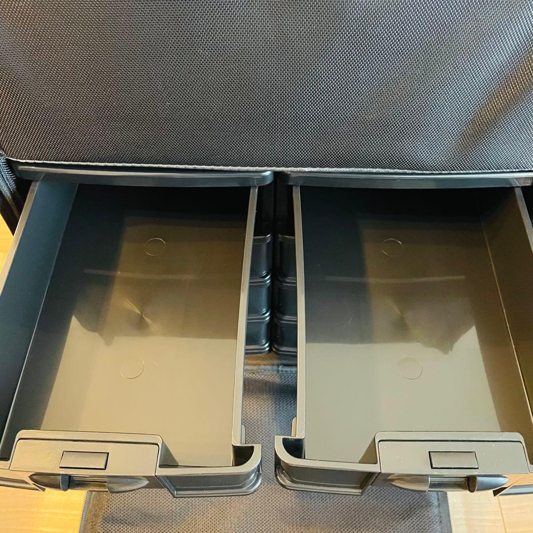 【極美品】LUVODI メイクボックスキャリー プロ用 屋内2回使用 3WAY