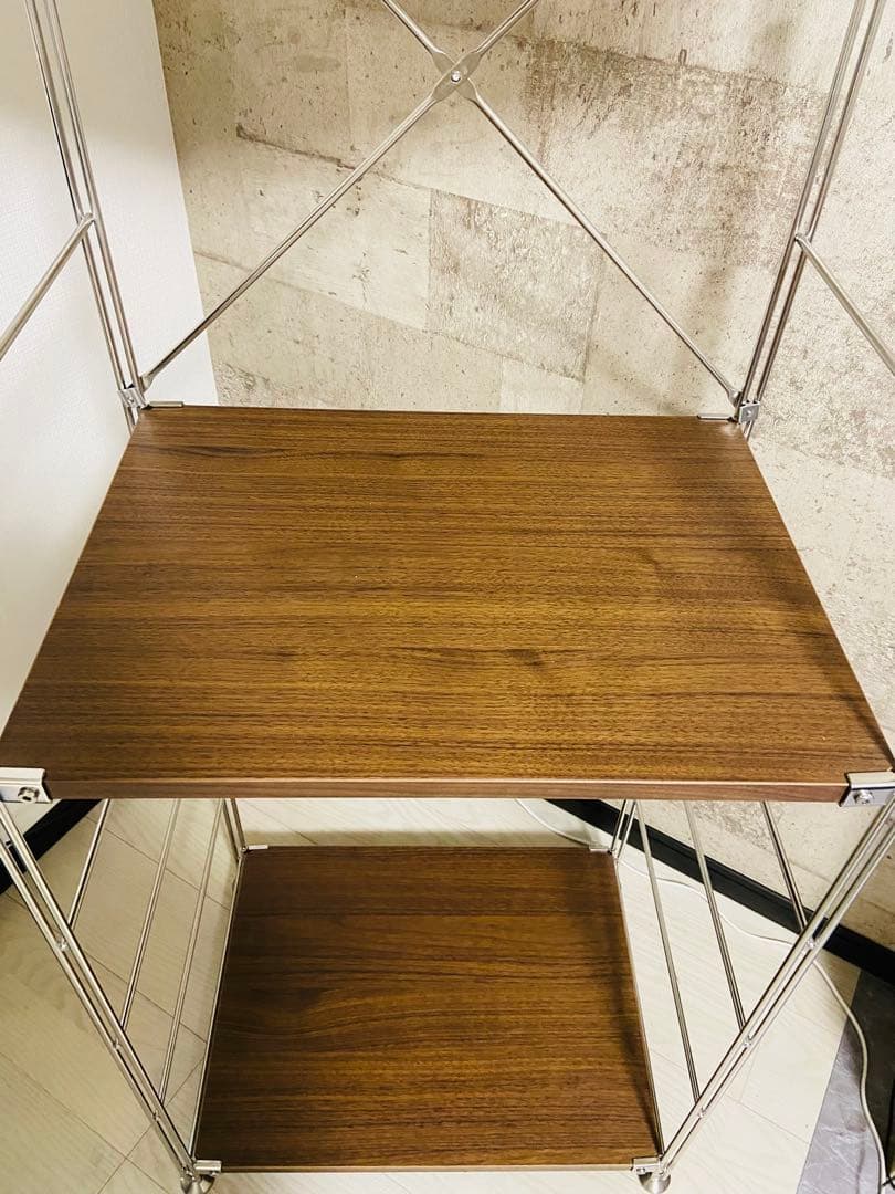 【新品同様】無印良品 ステンレスユニットシェルフ 大 (2台)取説付き