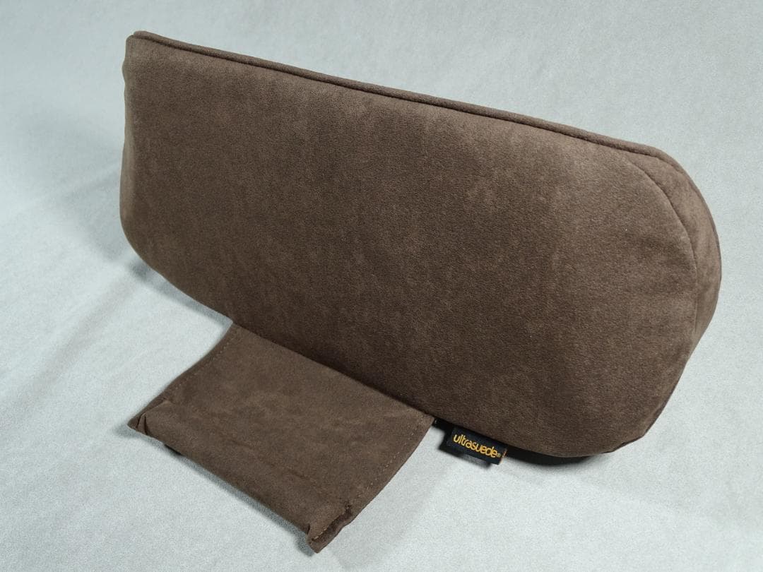 高級車内装素材で作った腰当てクッション ダークブラウン