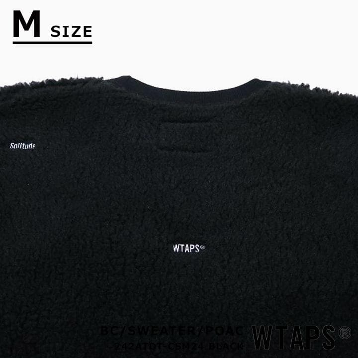 【Mサイズ】WTAPS★ボア クルーネック フリース ブラック 新品未使用