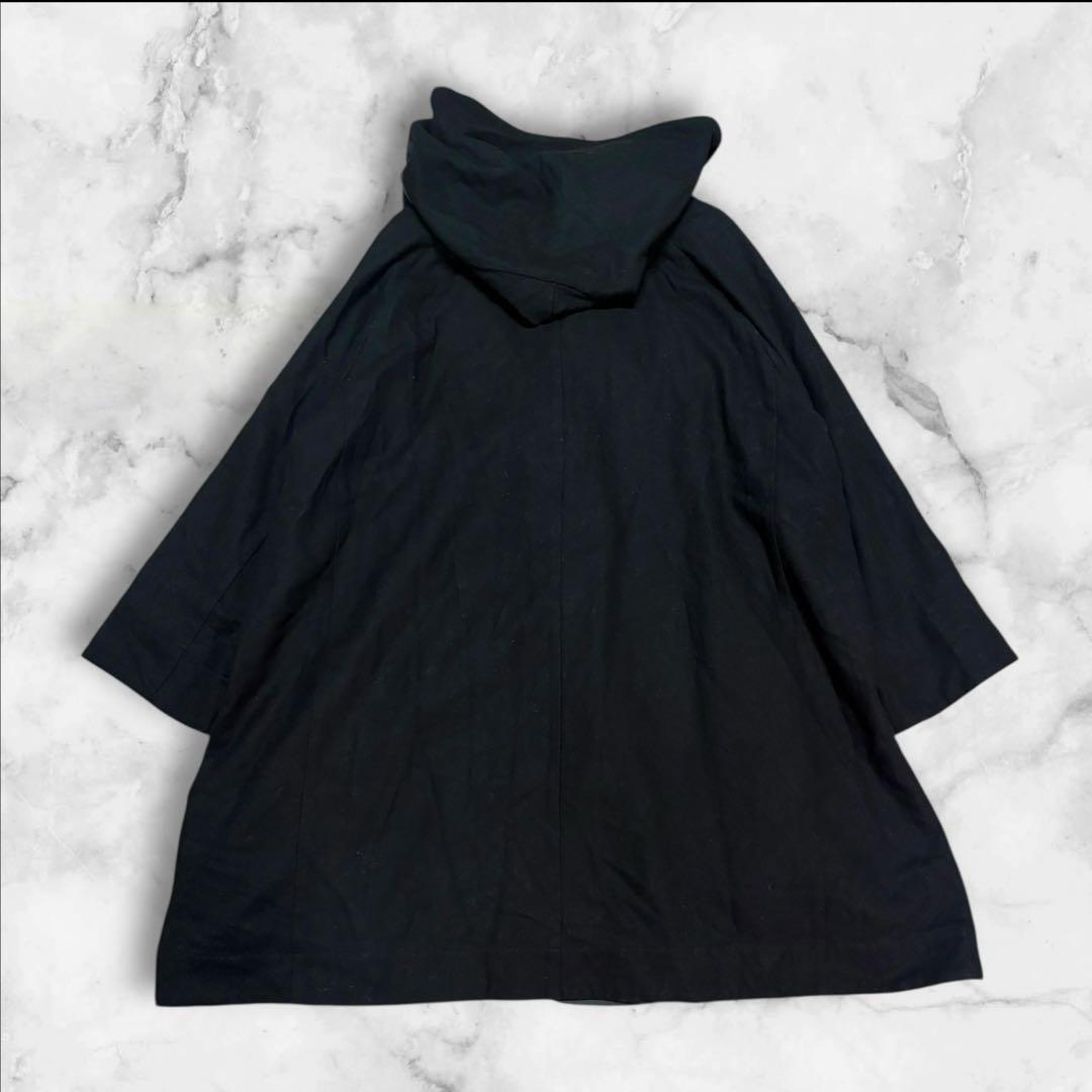 センソユニコ MOYURUパッチワーク コート ジャケット ブラック 異素材