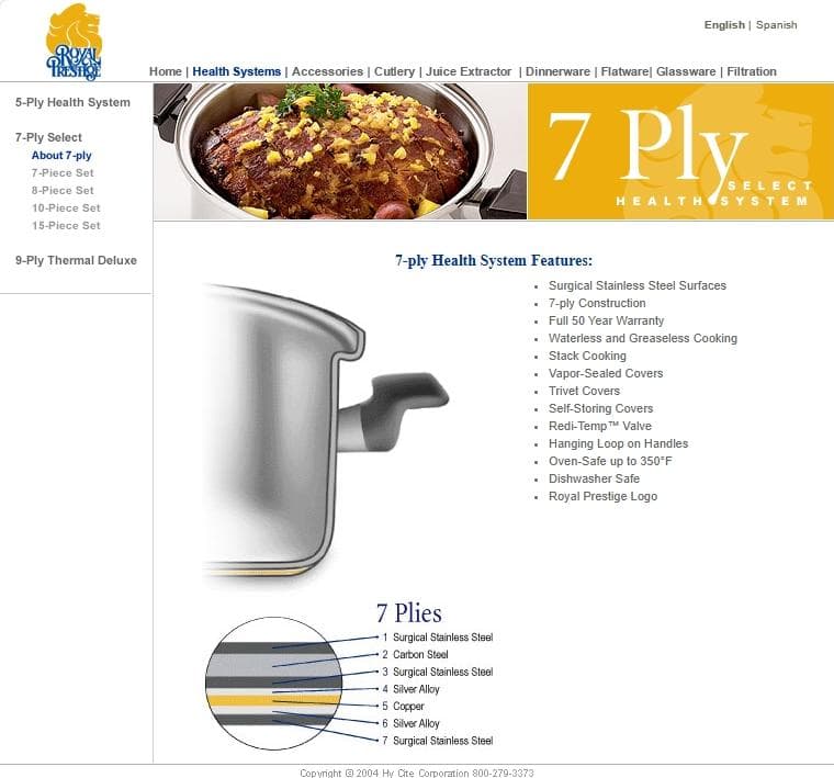  Prestige ロイヤルプレステージ 7層ステンレス多層鍋 IH可
